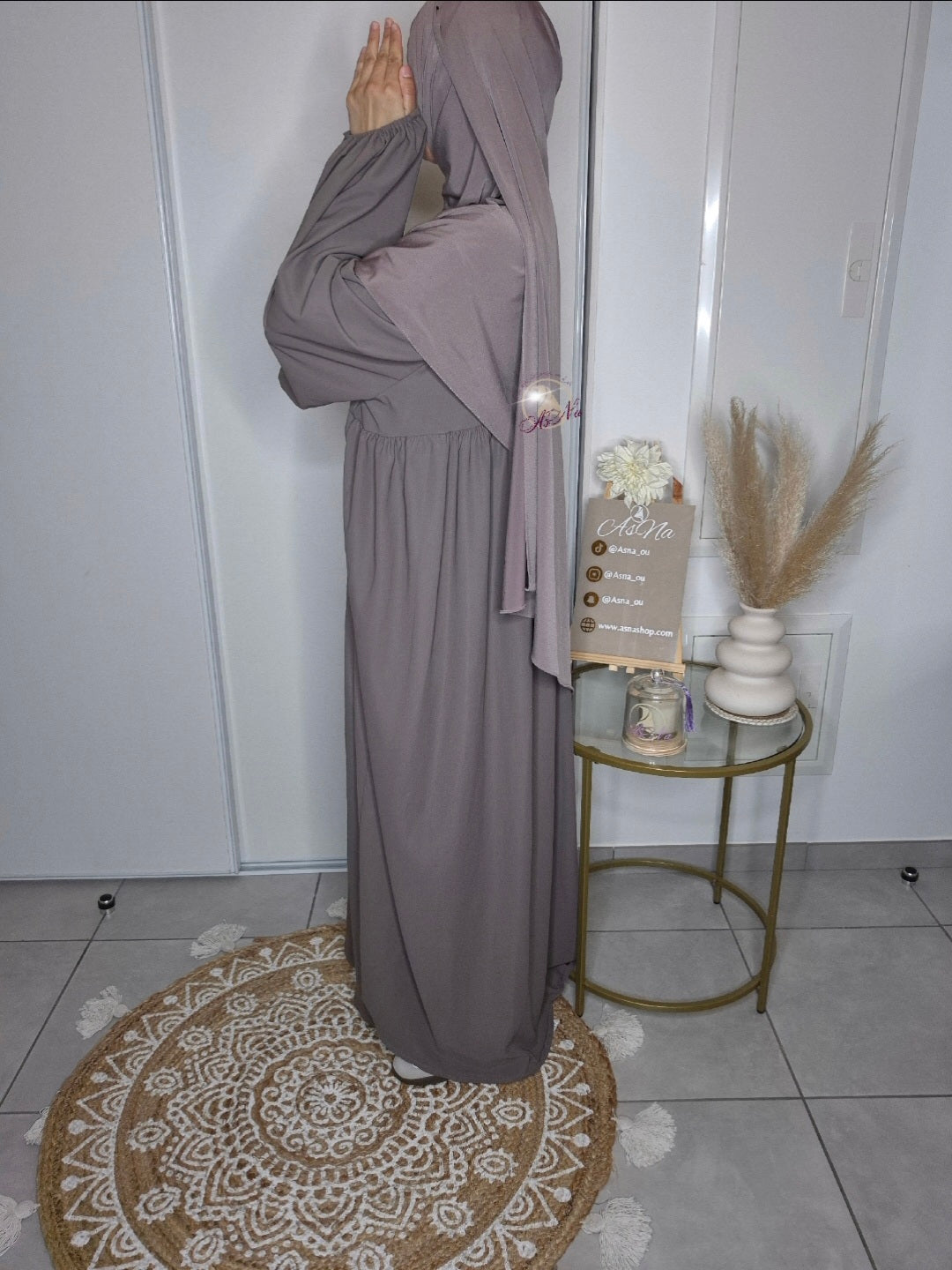Abaya manche ballon