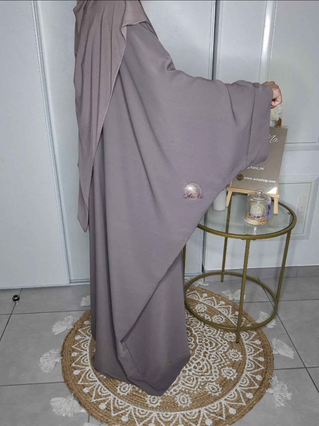 Abaya saoudienne manche papillon