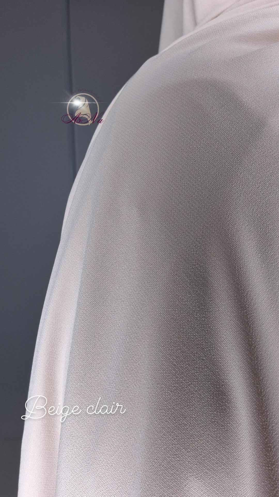 Hijab Jersey Premium Sedef Beige Clair