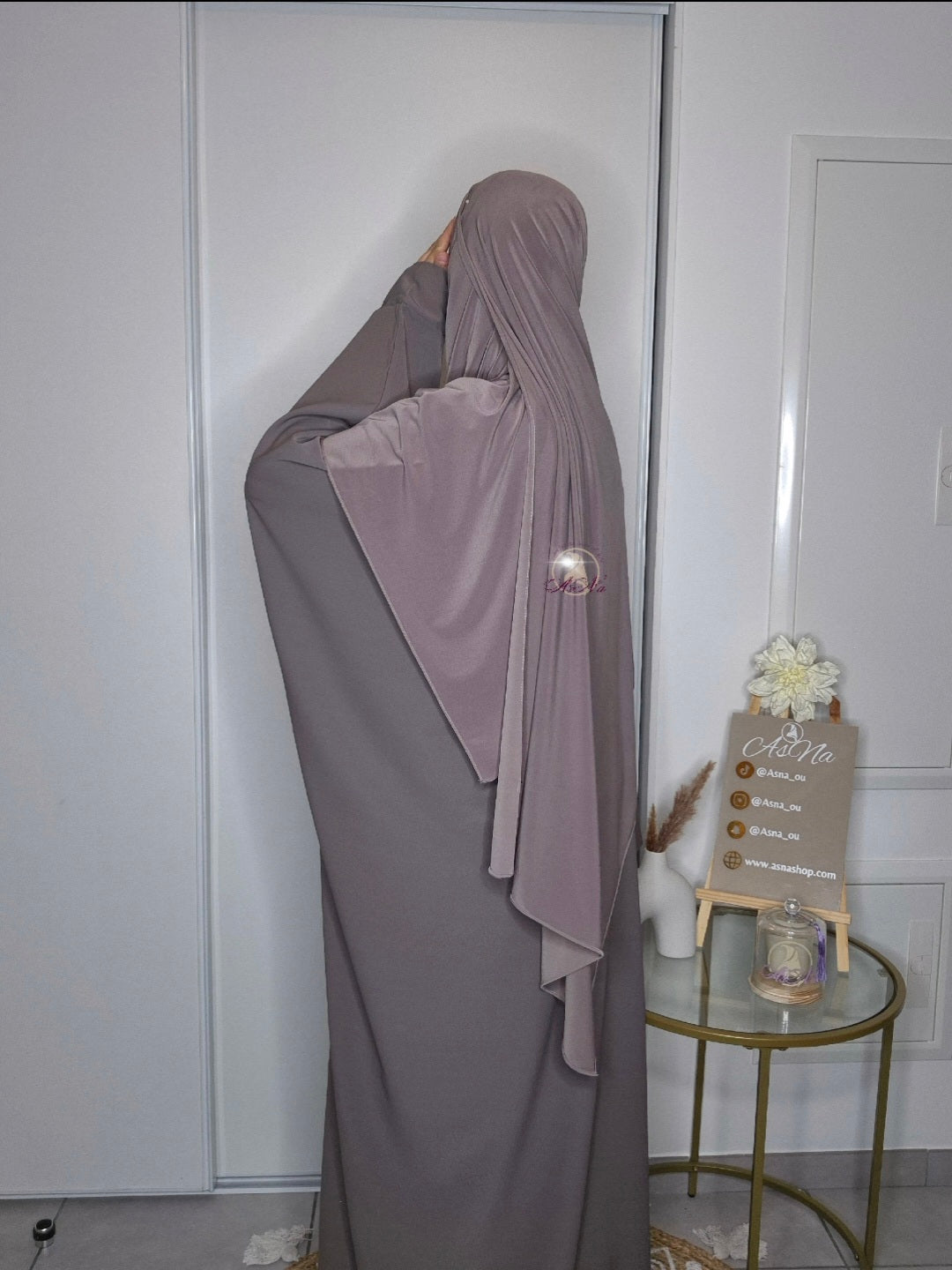 Abaya saoudienne manche papillon