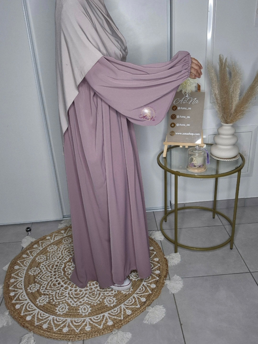 Abaya manche ballon