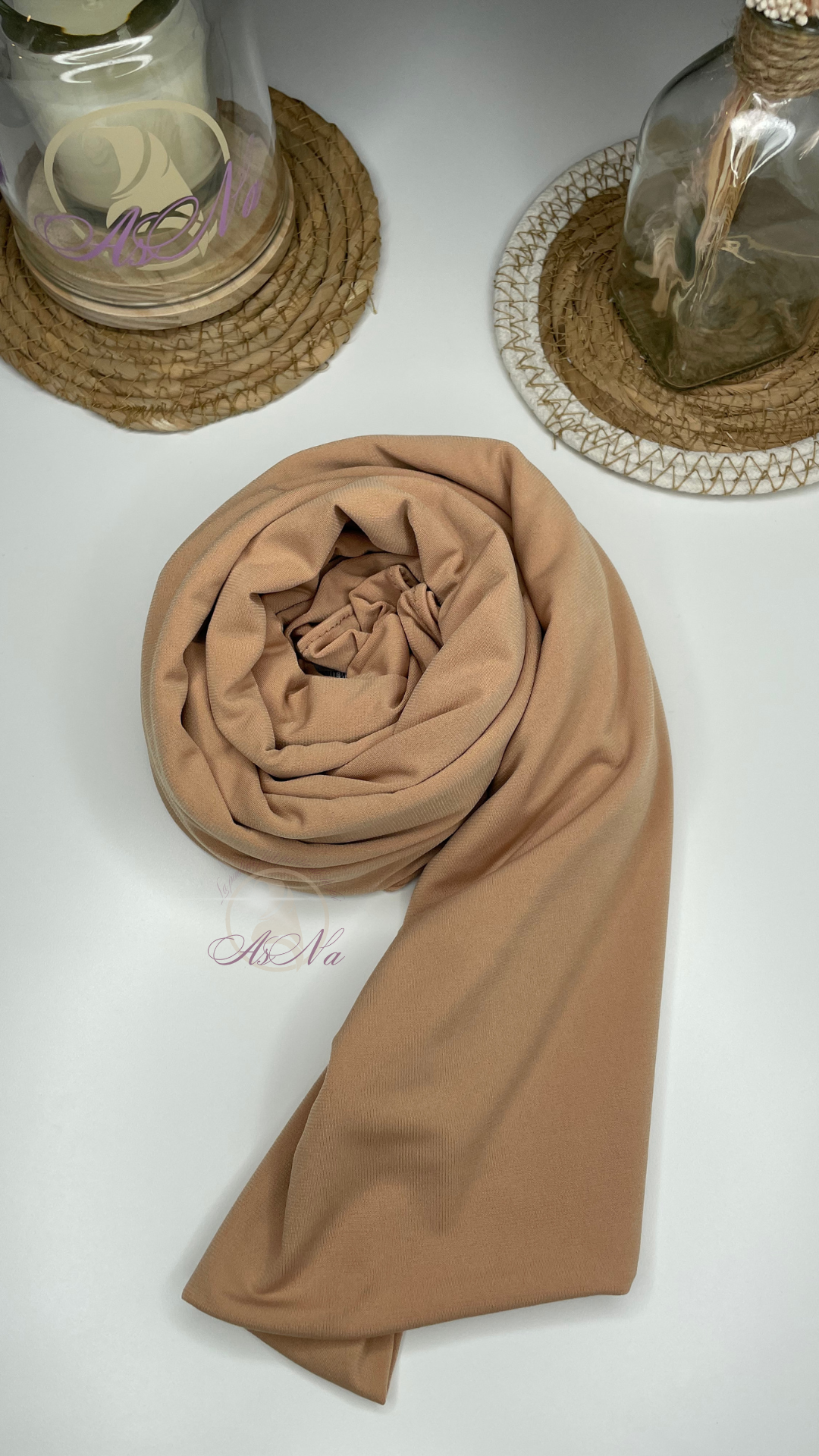 Hijab Jersey Premium Sedef Sable