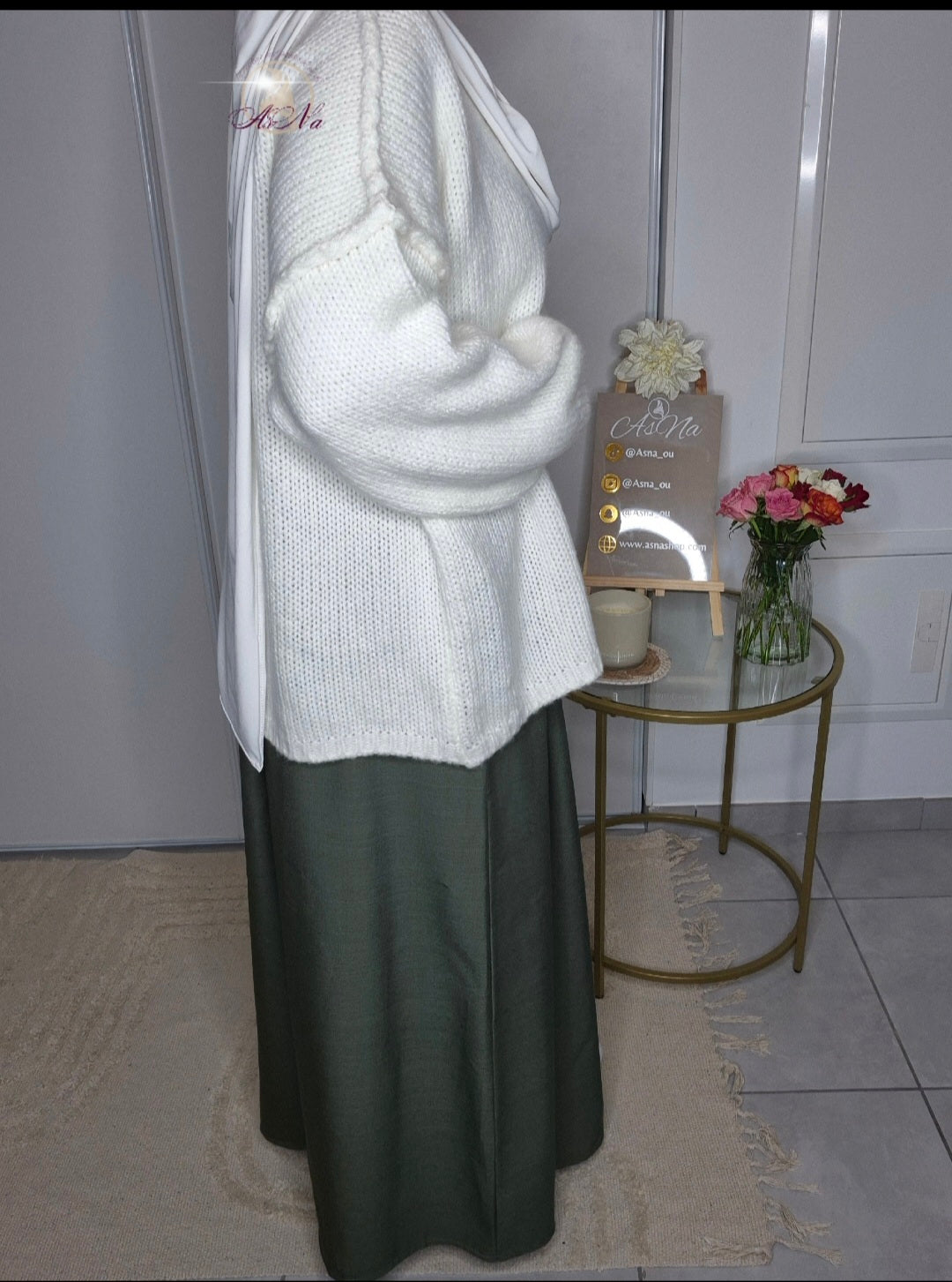 Pull Oversize taupe Clair