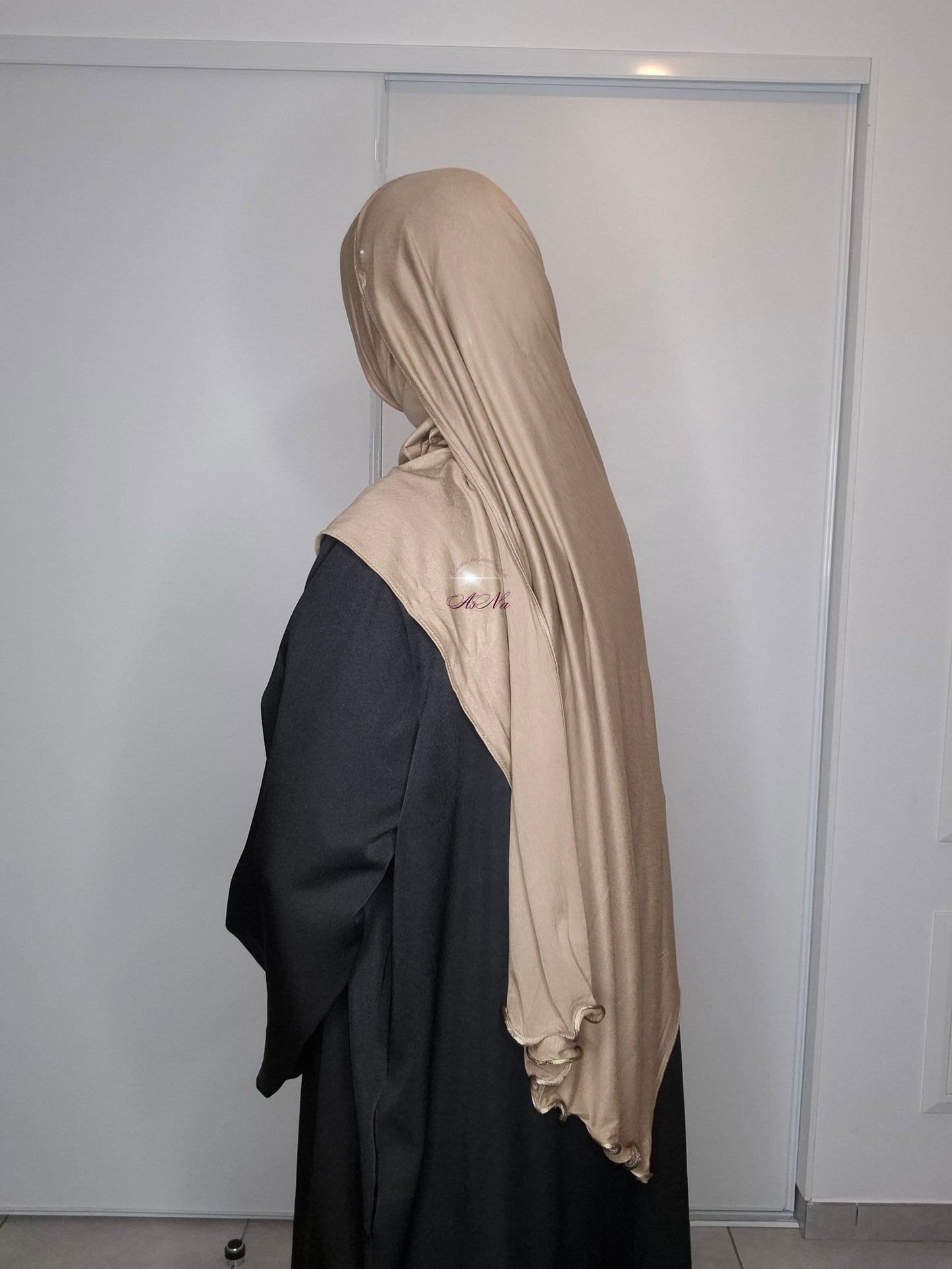Hijab jersey coton frisé