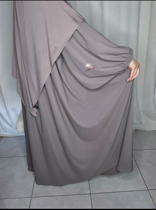 Abaya manche ballon