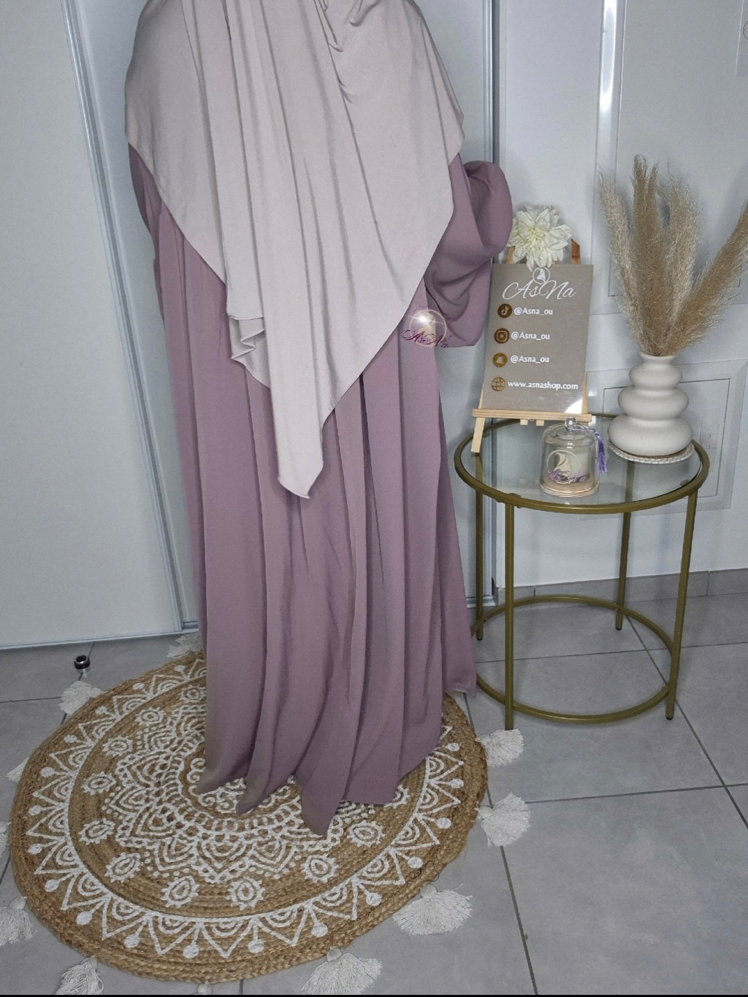 Abaya manche ballon