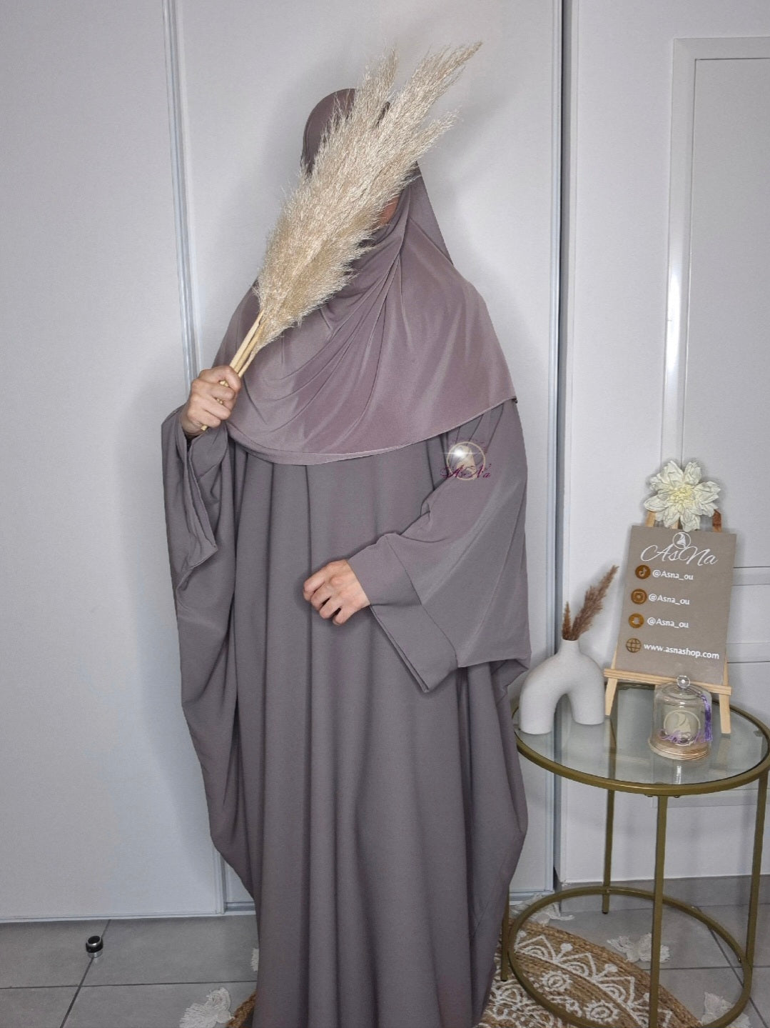 Abaya saoudienne manche papillon