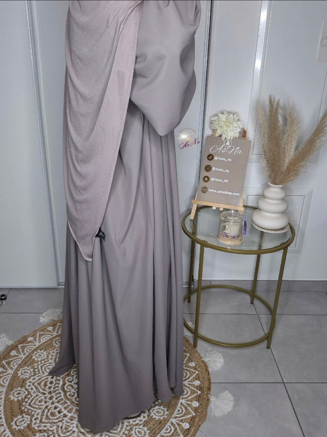 Abaya manche ballon