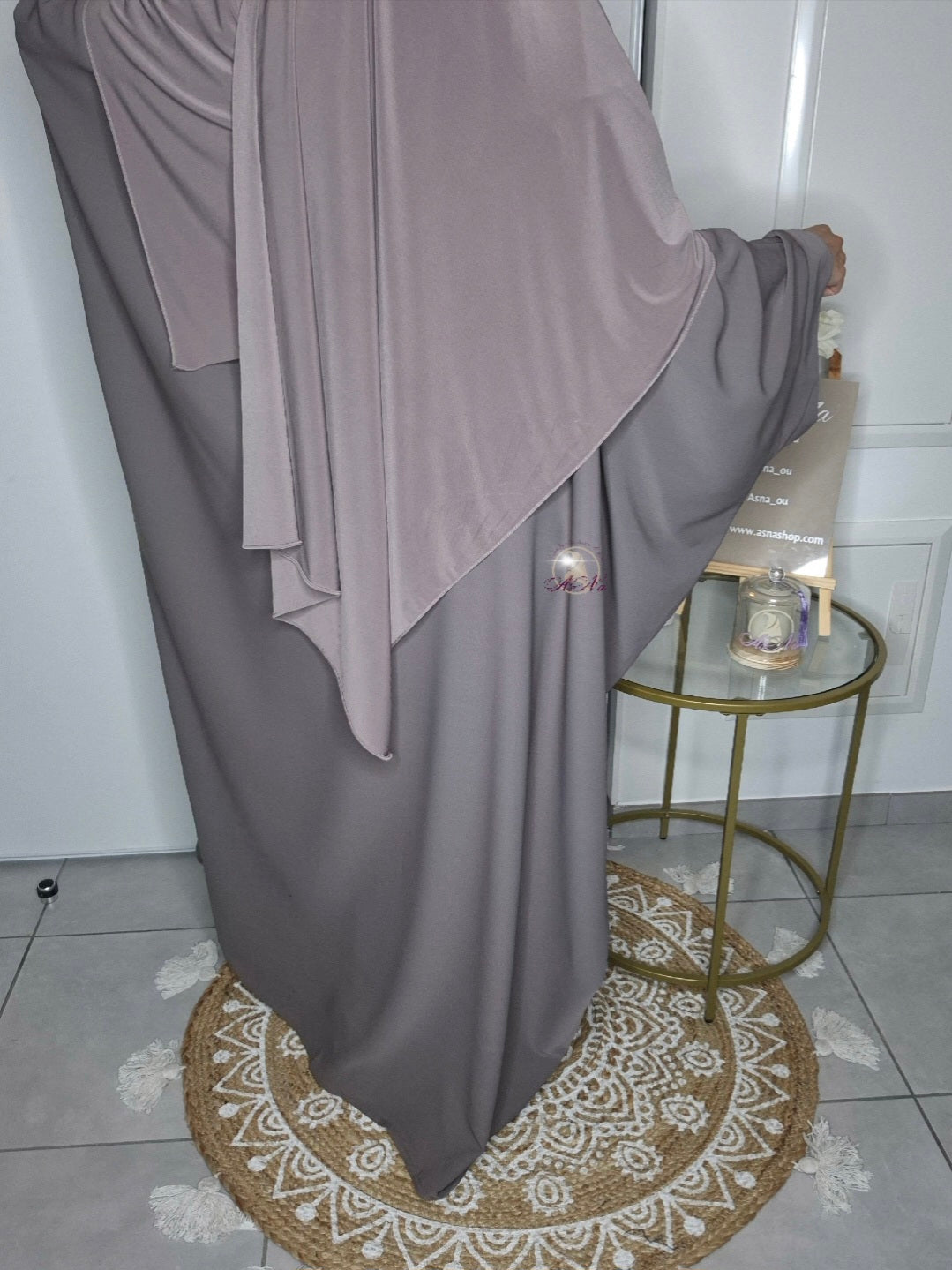 Abaya saoudienne manche papillon