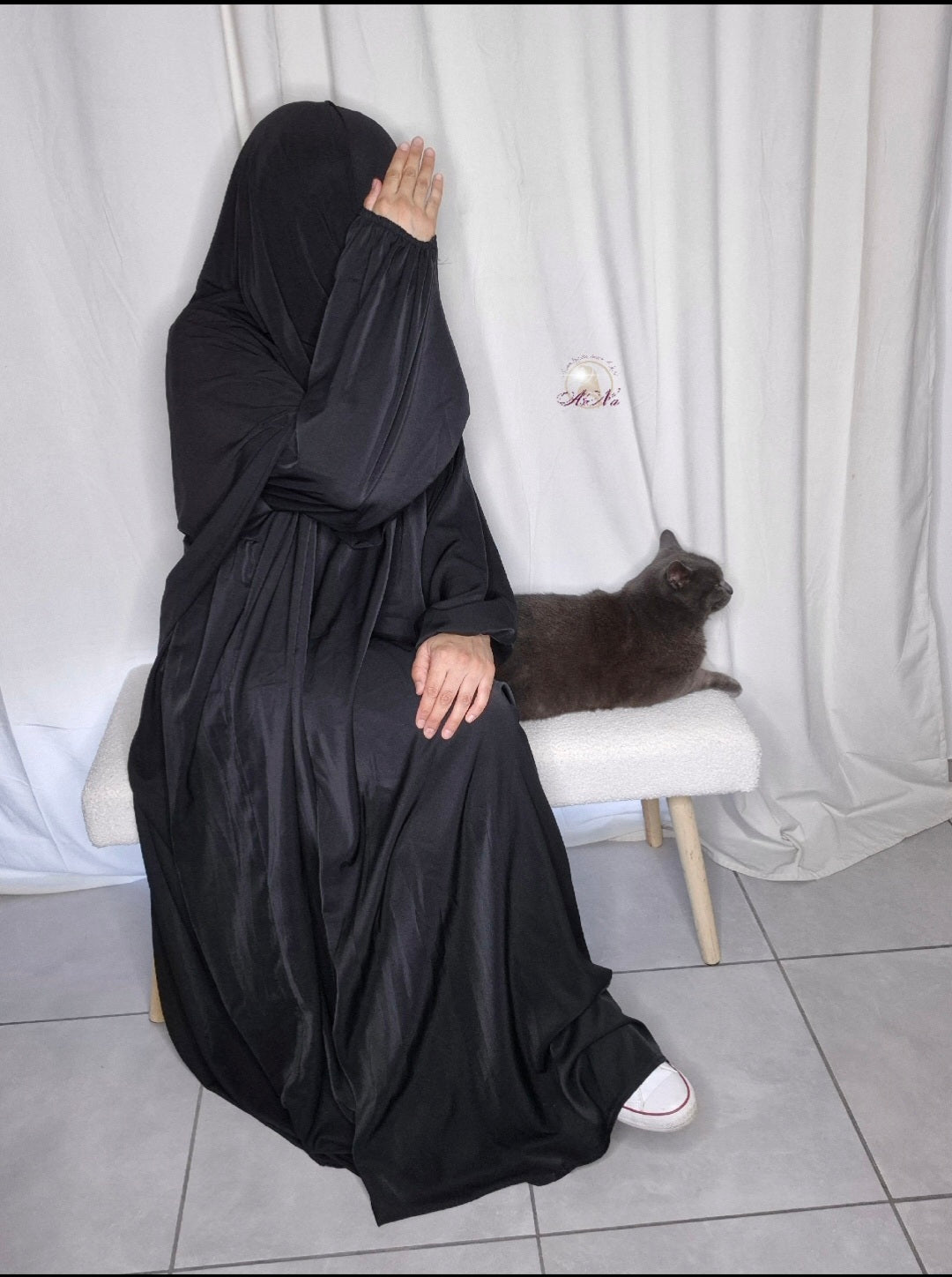 Abaya manche ballon