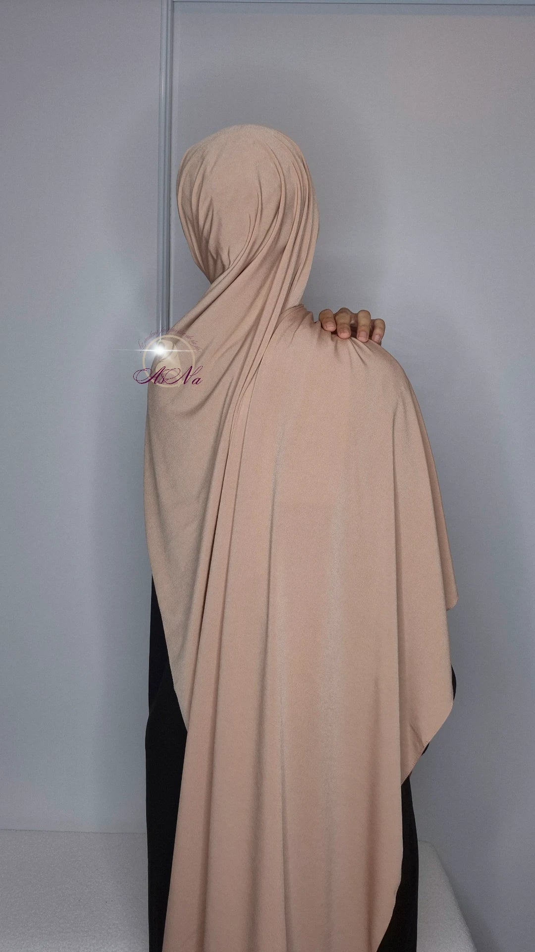Hijab Jersey Premium Sedef Sable