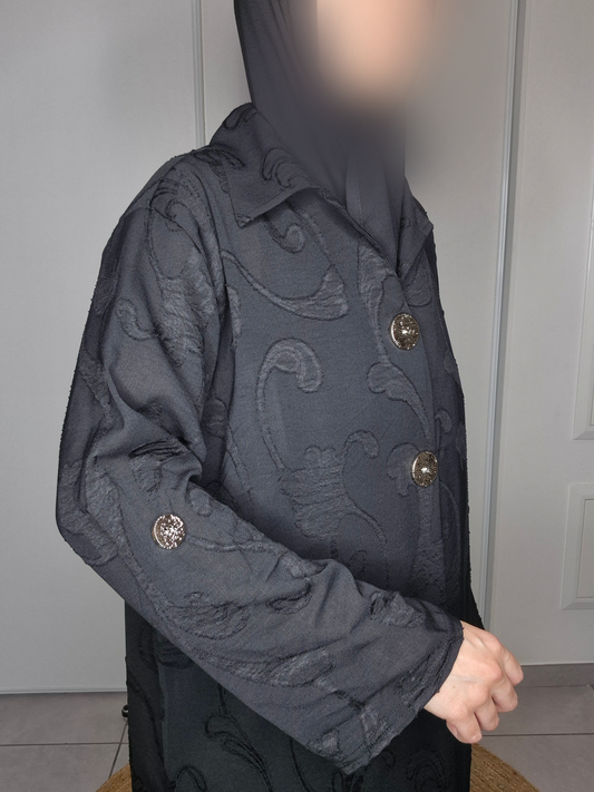 Robe boutons motifs florales